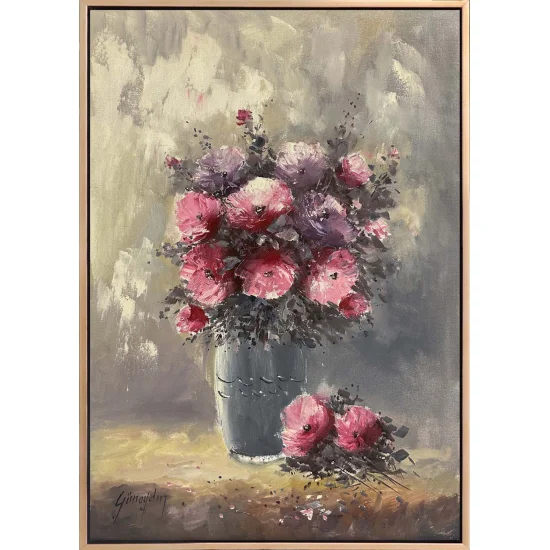 Hatıraların Buketi Yağlı Boya Tablosu