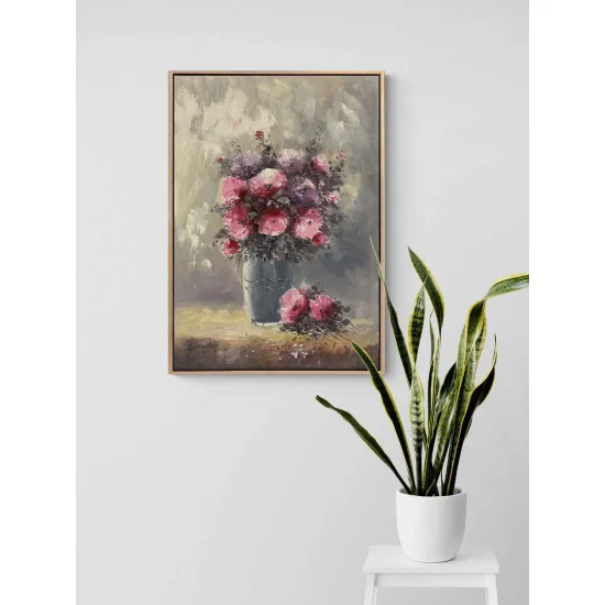 Hatıraların Buketi Yağlı Boya Tablosu