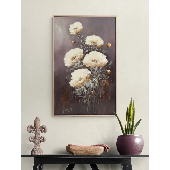 Flowers Blooming to Time Oil Painting