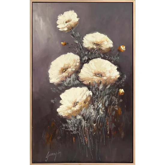Flowers Blooming to Time Oil Painting