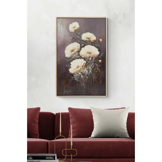 Flowers Blooming to Time Oil Painting