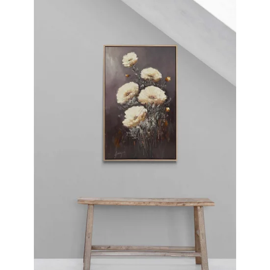 Flowers Blooming to Time Oil Painting