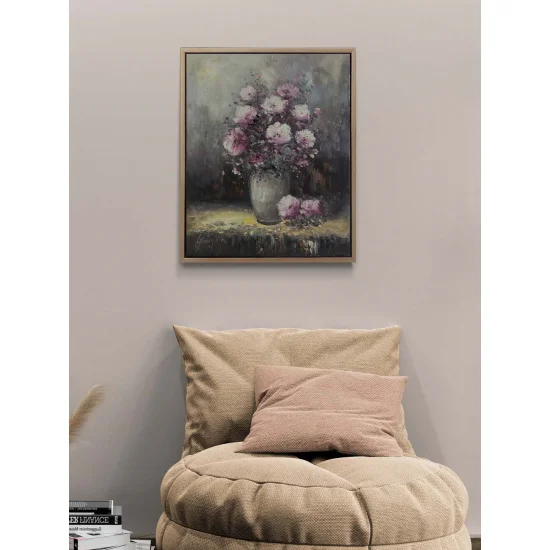 Pink Spring in the Vase Oil Painting