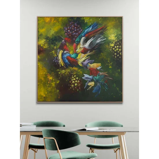 Küllerinden Doğan Anka Yağlı Boya Tablosu