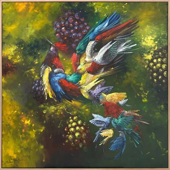 Küllerinden Doğan Anka Yağlı Boya Tablosu