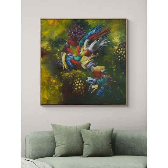 Küllerinden Doğan Anka Yağlı Boya Tablosu