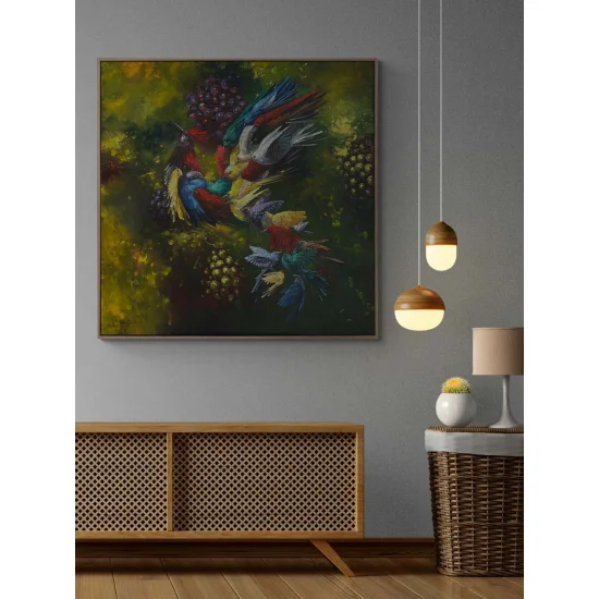 Küllerinden Doğan Anka Yağlı Boya Tablosu