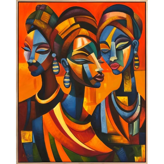 Güneşin Kızları Yağlı Boya Tablosu