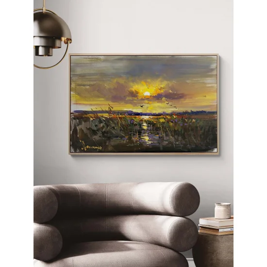 Gölge ve Işık Arasında Yağlı Boya Tablosu