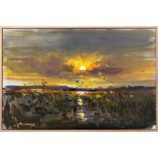 Gölge ve Işık Arasında Yağlı Boya Tablosu