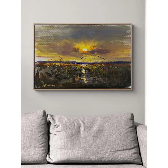 Gölge ve Işık Arasında Yağlı Boya Tablosu