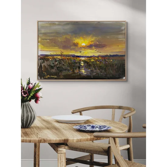 Gölge ve Işık Arasında Yağlı Boya Tablosu