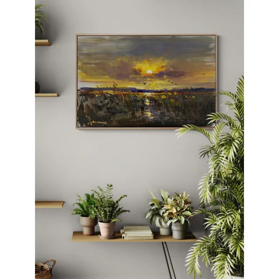 Gölge ve Işık Arasında Yağlı Boya Tablosu