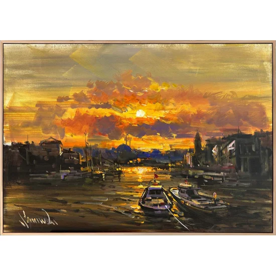 Toward Evening on the Bosphorus Oil Painting