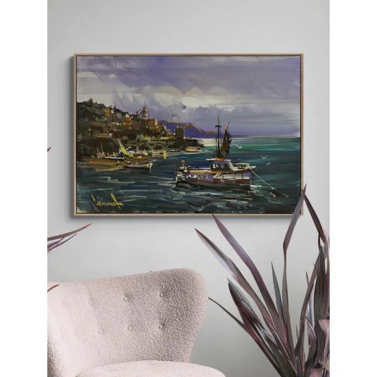 Against the Current Oil Painting