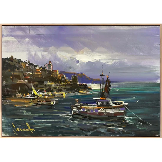 Against the Current Oil Painting