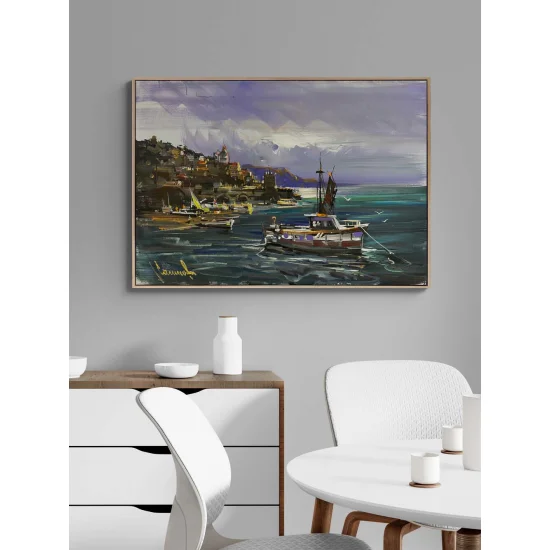 Against the Current Oil Painting