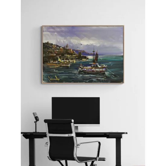 Against the Current Oil Painting