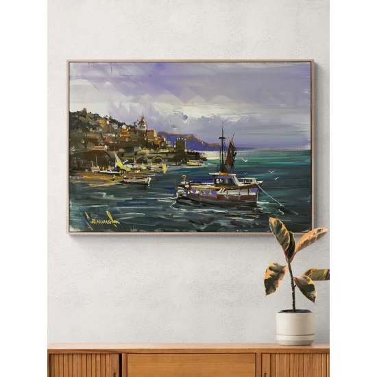 Against the Current Oil Painting