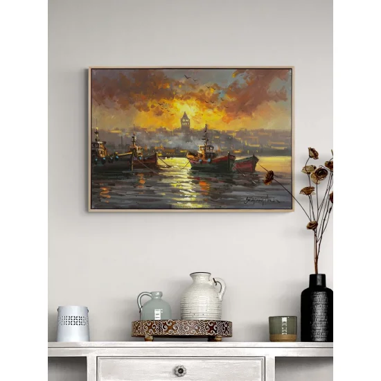 End of Day on the Bosphorus Oil Painting