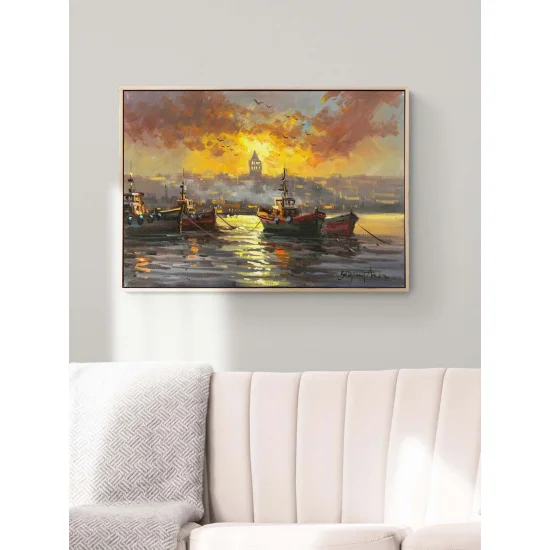 End of Day on the Bosphorus Oil Painting