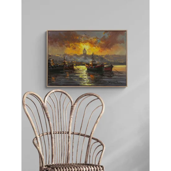 End of Day on the Bosphorus Oil Painting