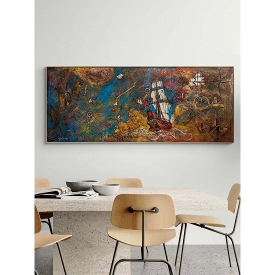 Piri Reis’in Yolculuğu Yağlı Boya Tablosu