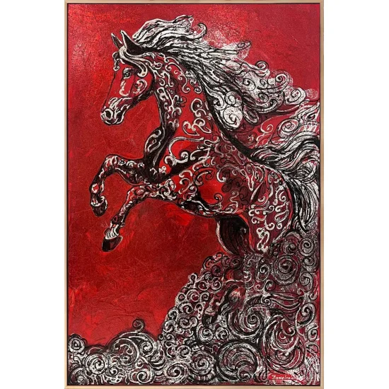 Alevin Atı Yağlı Boya Tablosu