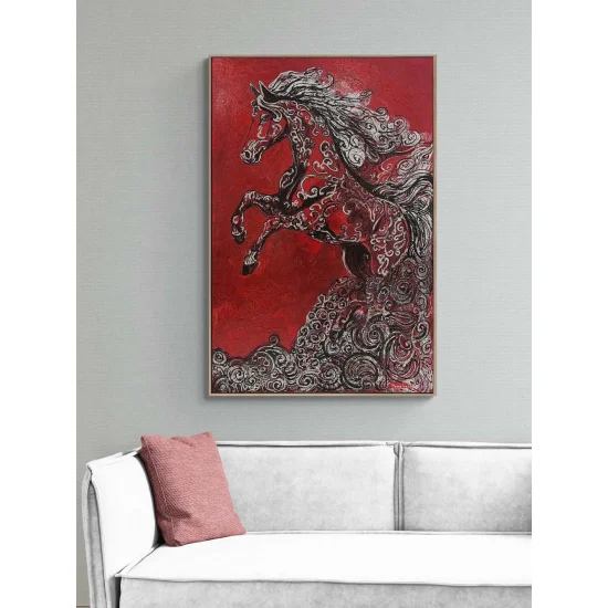 Alevin Atı Yağlı Boya Tablosu