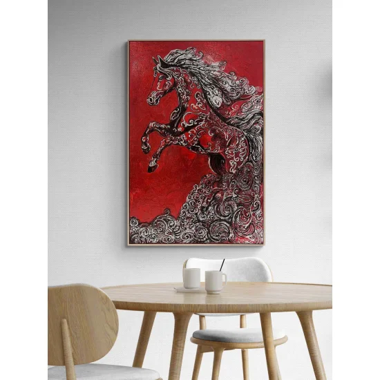 Alevin Atı Yağlı Boya Tablosu