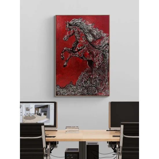 Alevin Atı Yağlı Boya Tablosu