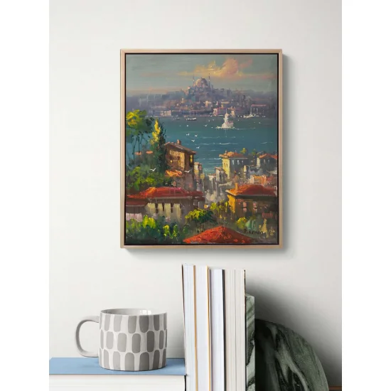 İstanbul Boğazına Seyir Yağlı Boya Tablosu