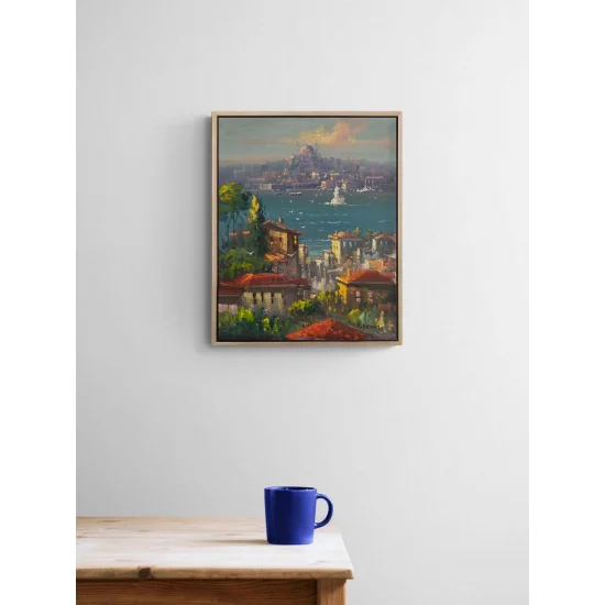 İstanbul Boğazına Seyir Yağlı Boya Tablosu