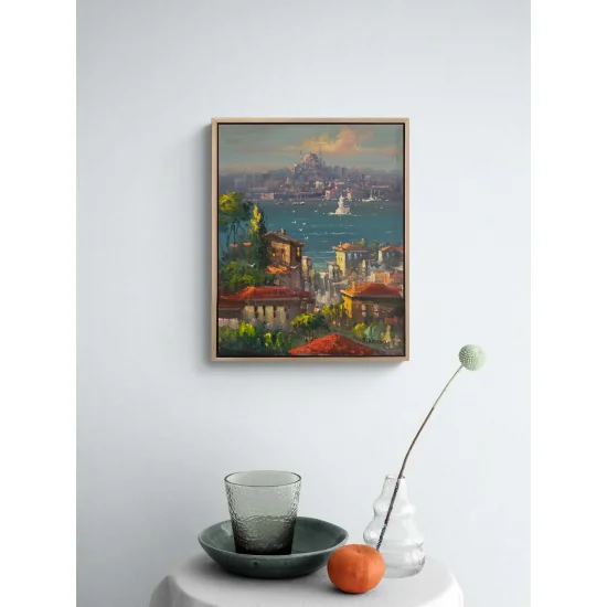 İstanbul Boğazına Seyir Yağlı Boya Tablosu