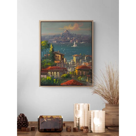 İstanbul Boğazına Seyir Yağlı Boya Tablosu