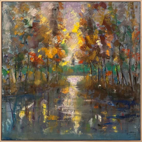 Ufka Doğru Sessizlik Yağlı Boya Tablosu