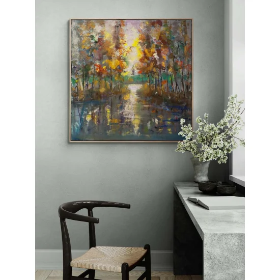 Ufka Doğru Sessizlik Yağlı Boya Tablosu