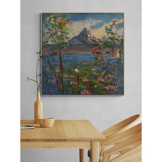 Zamanın Ötesinde Bir Orman Yağlı Boya Tablosu