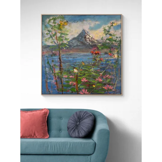 Zamanın Ötesinde Bir Orman Yağlı Boya Tablosu