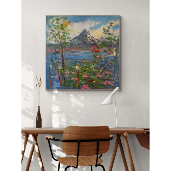 Zamanın Ötesinde Bir Orman Yağlı Boya Tablosu