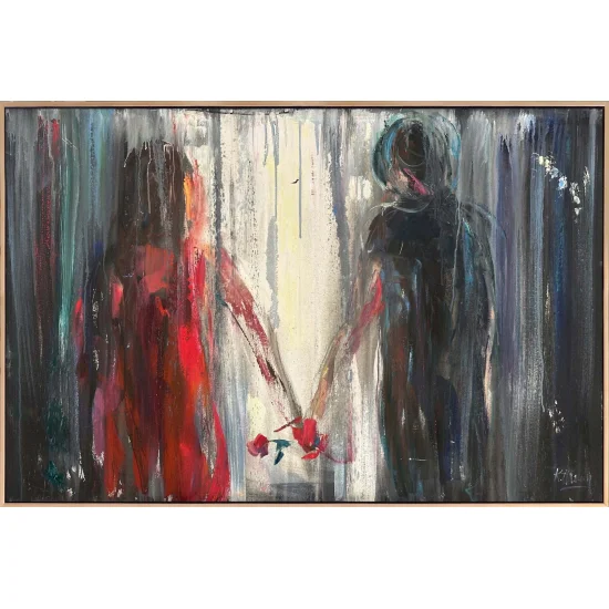 Time Passing Hand in Hand Oil Painting