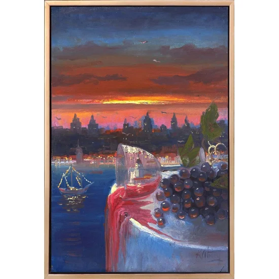 Son Kadeh İstanbul Yağlı Boya Tablosu