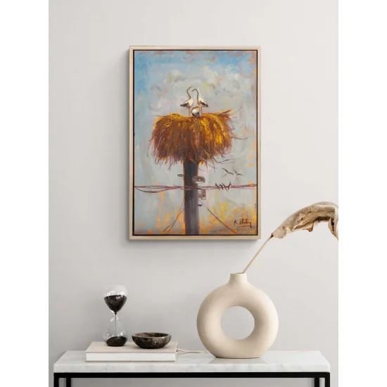 Leyleklerin Hikâyesi Yağlı Boya Tablosu