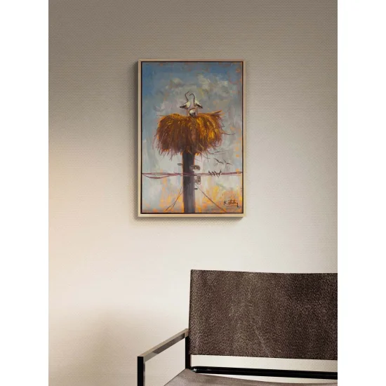 Leyleklerin Hikâyesi Yağlı Boya Tablosu