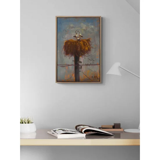 Leyleklerin Hikâyesi Yağlı Boya Tablosu