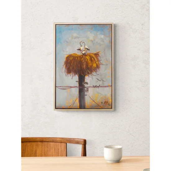 Leyleklerin Hikâyesi Yağlı Boya Tablosu