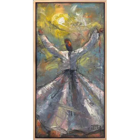 İçimdeki Semâ Yağlı Boya Tablosu