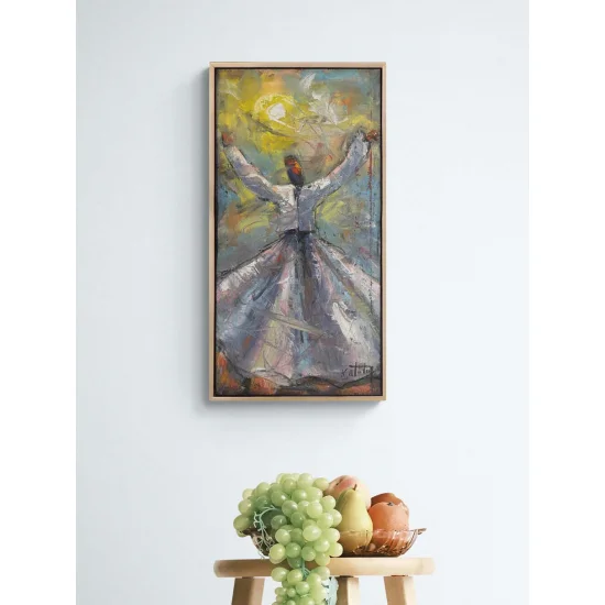 İçimdeki Semâ Yağlı Boya Tablosu