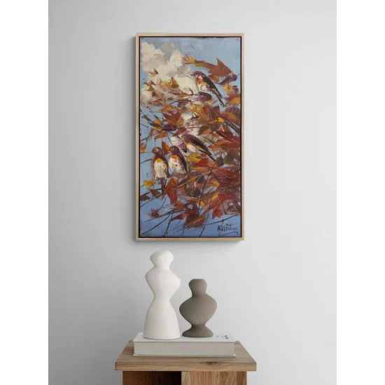 Gölgedeki Kanatlar Yağlı Boya Tablosu