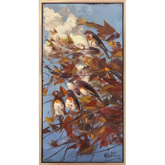 Gölgedeki Kanatlar Yağlı Boya Tablosu